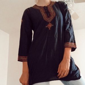 Handmade dark violet blouse